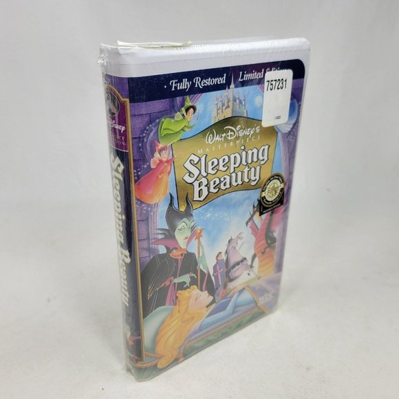 Disney's Sleeping Beauty (NEW SEALED VHS, Masterpiece) Limited Edition Clamshell - Picture 1 of 9